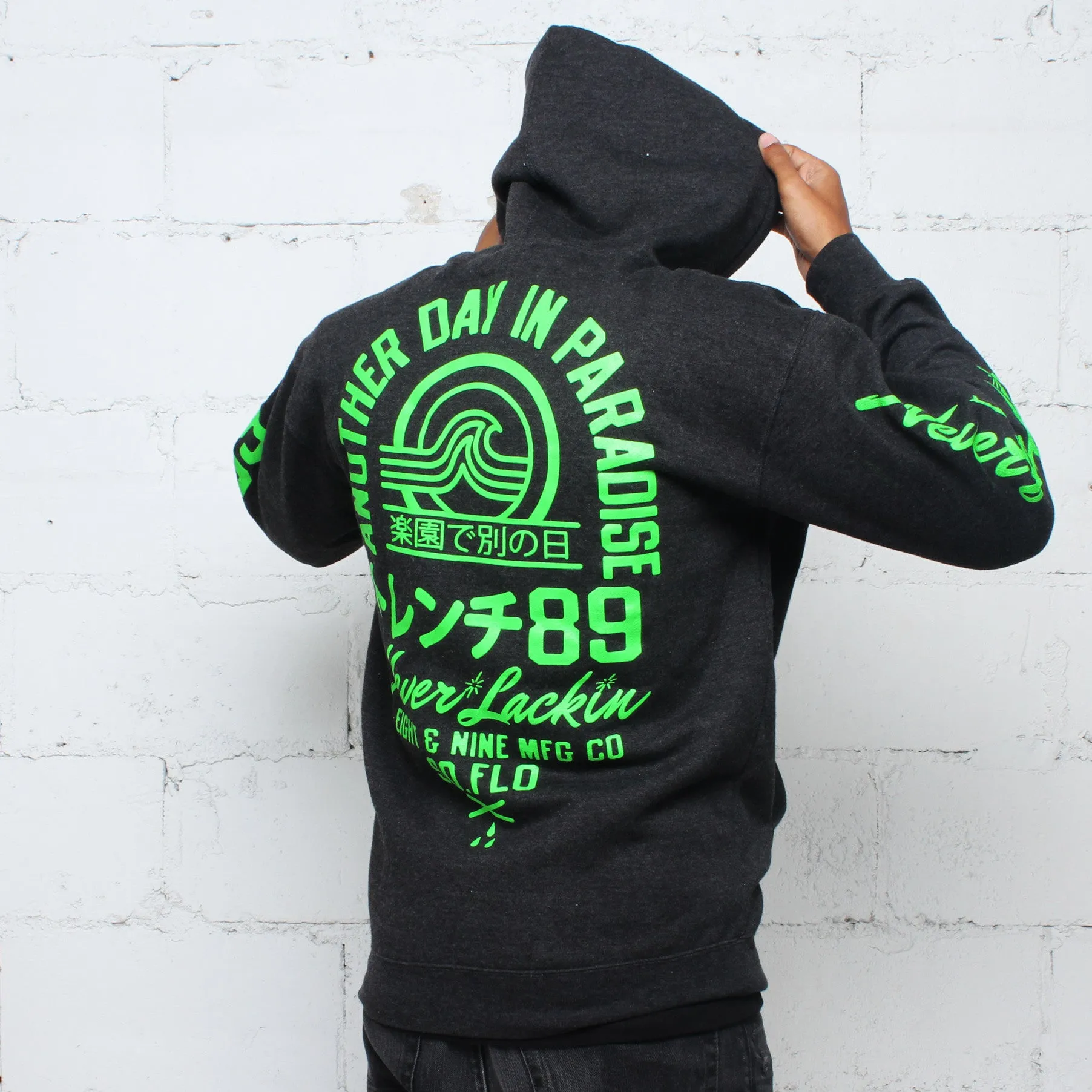 Tsunami Zip Up Hoodie Coal