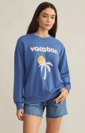 Vacay Sunday Sweatshirt - Riviera