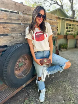 Watercolor Football Tee