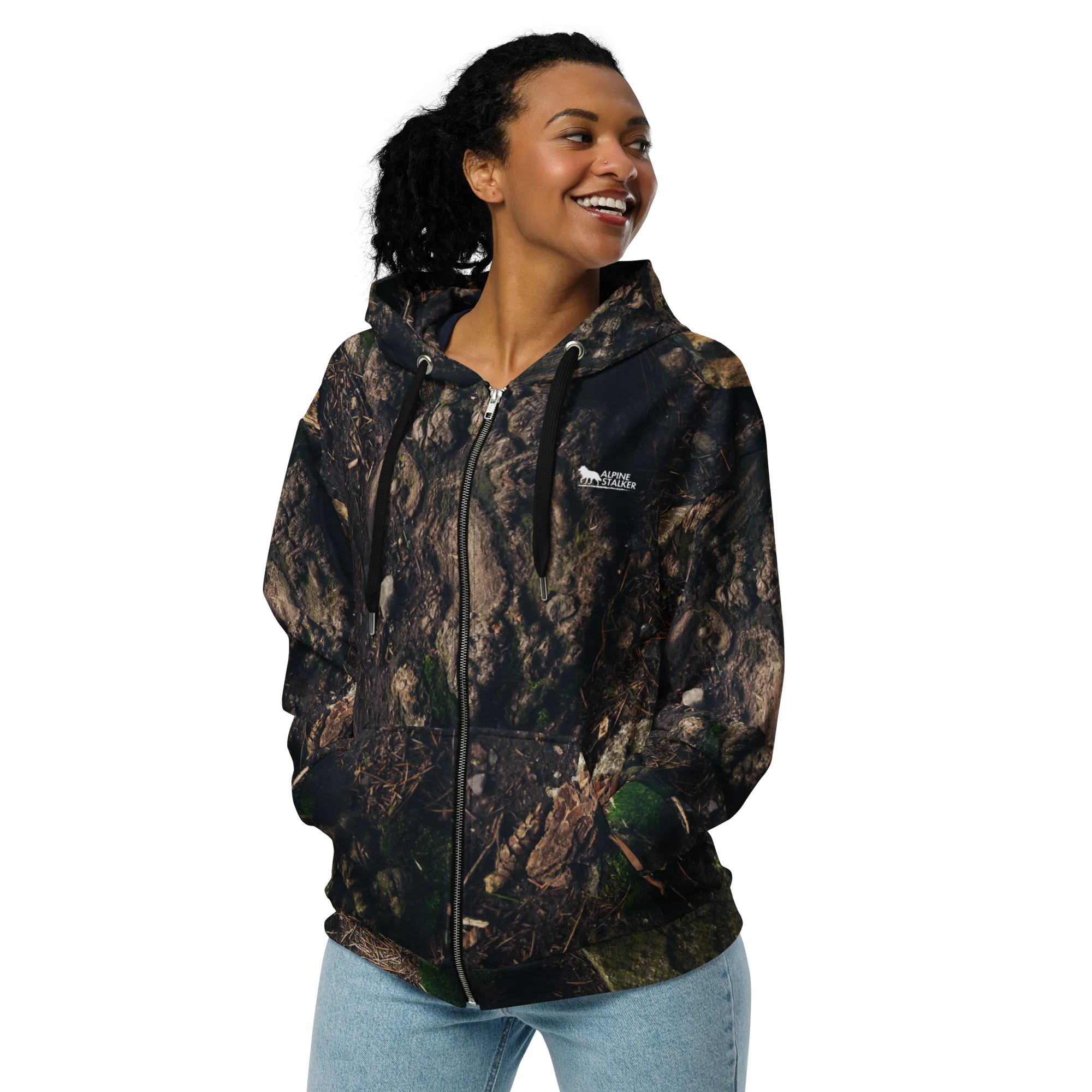 Wetland Forest Stalker Unisex zip hoodie