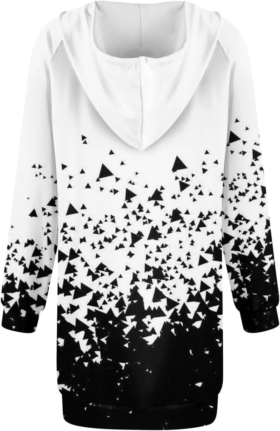 Women's Fall Flower Print Long Sleeve Tops Round Neck Patchwork Sweatshirt Casual Raglan Sleeve Hooded Dress 2024